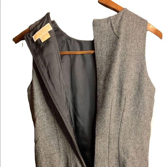 Michael Kors Grey Sheath Dress Sleeveless High Neck Size 6 - Picture 6 of 9